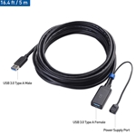 Cable Matters Active USB 3.0 Extension Cable for Oculus Rift S, HTC Vive, Valve Index, Webcam and More