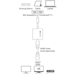 Cable Matters Active Mini DisplayPort to HDMI Adapter - 4K Ready