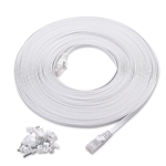 Cable Matters Cat6 Snagless Flat Ethernet Cable with Nail-in Cable Clips