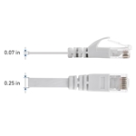 Cable Matters Cat6 Snagless Flat Ethernet Cable with Nail-in Cable Clips