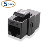 Cable Matters [UL Listed] 5-Pack Cat6 RJ45 Keystone Jack In-Line Coupler