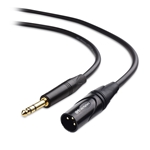 Cable Matters 6.35mm (1/4 Inch) TRS to XLR Cable (Male to Male)