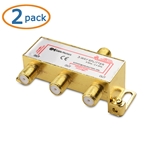 Cable Matters 2-Pack 3-Way 2.4 Ghz Coaxial Splitter