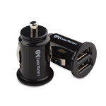 Cable Matters 2-Pack 10W/2A Mini Dual USB Car Charger in Black