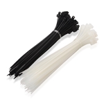 Cable Matters 200 Self-Locking 6-Inch Nylon Cable Ties in Black and White