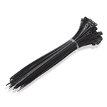 Cable Matters 200 Self-Locking 6+8+12-Inch Nylon Cable Ties in Black and White