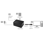 Cable Matters USB 3.0 Dual Bay Hard Drive Docking Station (USB-C Compatible)