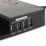 Cable Matters 2-Outlet Surge Protector with 4.8A 4-Port USB Charging Station and Tablet Holder