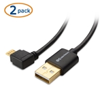 Cable Matters 2-Pack Left-Angle USB Power Cable 6 Inches