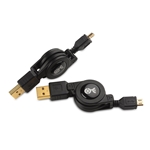 Cable Matters 2-Pack Retractable Micro USB 2.0 Cable - 2.5 Feet