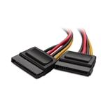 Cable Matters 3-Pack 4 Pin Molex to Dual SATA Power Y-Cable Adapter 6 Inches