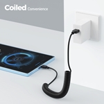 Cable Matters 2-Pack Coiled Micro USB 2.0 Cable 2-4 Feet