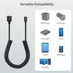 Cable Matters 2-Pack Coiled Micro USB 2.0 Cable 2-4 Feet