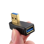 Cable Matters 2-Pack Right Angle USB 3.0 Male to Female Adapter