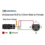 Cable Matters Unbalanced 3.5mm (1/8 Inch) TRS to XLR Cable (Male to Female)