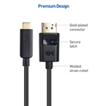 Cable Matters USB-C to DisplayPort Cable - 8K Ready