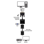 Cable Matters Active DVI-D to VGA Adapter - 10 Inches