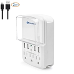 Cable Matters 3-Outlet Power Surge Protector with 4 USB Charging Ports