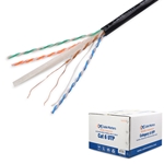 Cable Matters Cat6 Outdoor Rated UTP Bulk Ethernet Cable for Direct Burial in Black - 1000 Feet