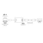 Cable Matters USB 3.0 to DisplayPort Adapter - 4K Ready