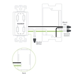 Cable Matters 4.8A 4-Port Charger Receptacle with Faceplate