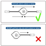 Cable Matters Retractable HDMI Cable 3.5 Ft - HDR and 4K Ready