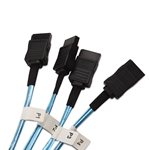 Cable Matters Internal HD Mini SAS (SFF-8643) to 4 SATA Reverse Breakout Cable 3.3 Feet / 1m