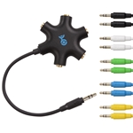 Cable Matters 5-Way Headphone Splitter with 5-Pack Audio Cables