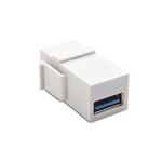 Cable Matters 5-Pack USB 3.0 Keystone Jack Inserts in White