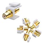 Cable Matters 5-Pack RCA Keystone Jack Inserts in White