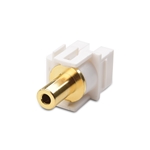 Cable Matters 5-Pack 3.5mm (1/8 Inch) TRS Keystone Jack Inserts in White