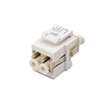 Cable Matters 5-Pack LC Duplex Multimode Fiber Keystone Jack in Ivory