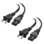 Cable Matters 2-Pack 2-Slot Polarized Power Cord (NEMA 1-15P to IEC C7)