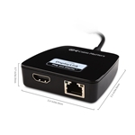 Cable Matters USB 3.0 to HDMI Adapter with Gigabit Ethernet in Black