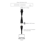 Cable Matters 2-Pack Computer Equipment to PDU Adapter Power Cord (IEC C14 to NEMA 15-5R)