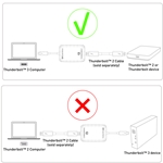 Cable Matters [Intel Certified] Thunderbolt 3 to Thunderbolt 2 Adapter