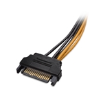 Cable Matters 2-Pack 6 Pin PCIe to SATA Power Cable 8 Inches