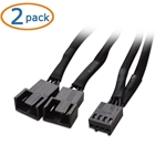 Cable Matters 2-Pack PWM 2-Fan Splitter Cable 4 Inches