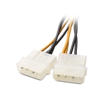 Cable Matters 2-Pack PCI-E 8 Pin to 2 Molex Power Cable 4 Inches