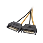 Cable Matters 2-Pack 6 Pin PCIe to 2xSATA Power Cable 4 Inches