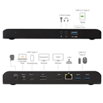 Cable Matters Dual Display USB-C Dock with 60W Power Delivery