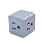 Cable Matters 3-Pack 3-Outlet Grounded Cube Wall Tap