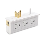 Cable Matters 2-Pack 6-Outlet Grounded Side Access Wall Tap