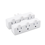 Cable Matters 2-Pack 3-Outlet Grounded Wall Tap Strip