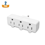 Cable Matters 2-Pack 3-Outlet Grounded Wall Tap Strip