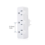 Cable Matters 2-Pack 3-Outlet Grounded Wall Tap Strip