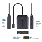 Cable Matters USB-C Multiport Adapter with 4K HDMI, 2x USB 3.0, Gigabit Ethernet, and Power Delivery