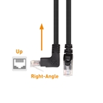 Cable Matters Combo Pack Angled Cat6 Ethernet Patch Cable (Right Angle Down + Right Angle Up)