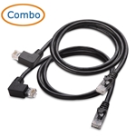 Cable Matters Combo Pack Angled Cat6 Ethernet Patch Cable (Left Angle + Right Angle)