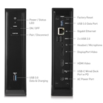 Cable Matters [Intel Certified] Dual Display USB-C Docking Station - Wireless (WiGig) Support